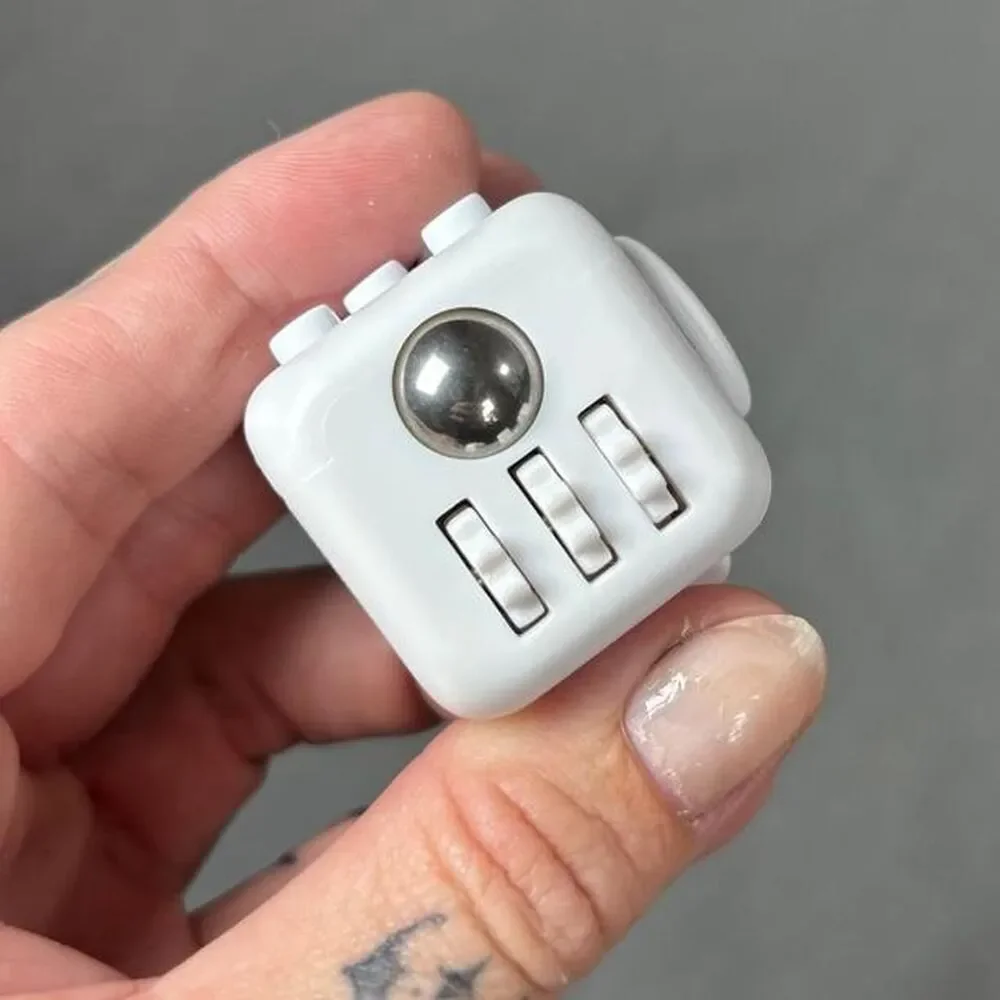 Like new White fidget cube